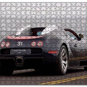 Cakapuzzle Siyah Bugatti Veyron ve Deniz Mdf 120 Parça Puzzle