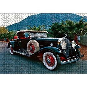 Cakapuzzle Siyah Cadillac Antika Araba Mdf 1000 Parça Puzzle