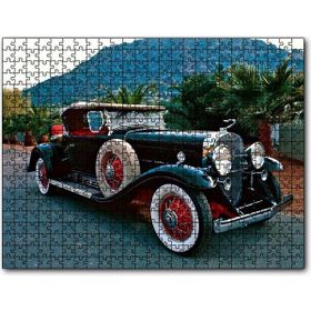 Cakapuzzle Siyah Cadillac Antika Araba Mdf 120 Parça Puzzle