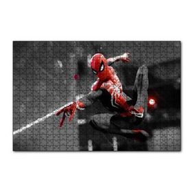 Cakapuzzle Siyah Kırmızı Kostümlü Spider Man 120 Parça Ahşap Puzzle