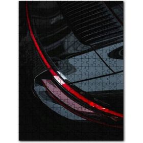 Cakapuzzle Siyah Porsche Spor Araba Arka Detay 120 Parça Puzzle