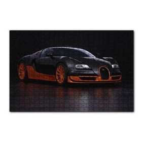 Cakapuzzle Siyah Turuncu Bugatti 120 Parça Ahşap Puzzle