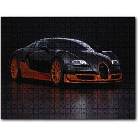 Cakapuzzle Siyah Turuncu Bugatti 255 Parça Puzzle