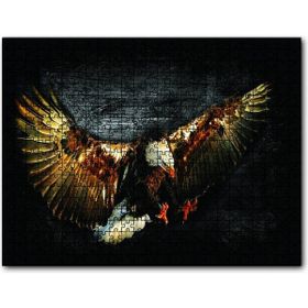 Cakapuzzle Siyah Zeminde Kartal 120 Parça Puzzle