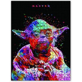 Cakapuzzle Siyah Zeminde Star Wars Yoda 255 Parça Puzzle