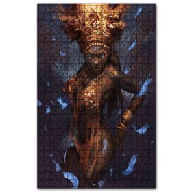 Cakapuzzle Siyahi Büyücü Kadın Ahşap 1000 Parça Puzzle