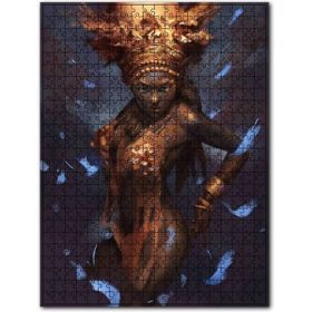 Cakapuzzle Siyahi Büyücü Kadın Ahşap 1000 Parça Puzzle