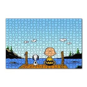 Cakapuzzle Snoopy Charlie Kahverengi 120 Parça Ahşap Puzzle
