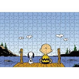 Cakapuzzle Snoopy Charlie Kahverengi 120 Parça Ahşap Puzzle
