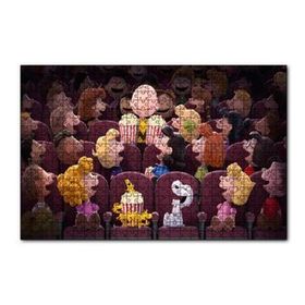 Cakapuzzle Snoopy ve Arkadaşları Sinemada 120 Parça Ahşap Puzzle