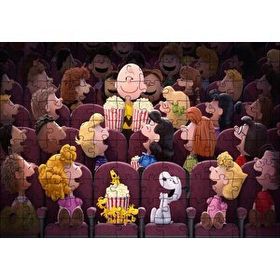 Cakapuzzle Snoopy ve Arkadaşları Sinemada Mdf 120 Parça Puzzle