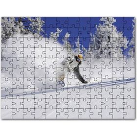 Cakapuzzle Snowboard Spor Karda Uçmak Mdf 120 Parça Puzzle