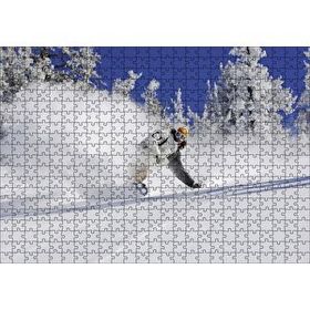 Cakapuzzle Snowboard Spor Karda Uçmak Mdf 500 Parça Puzzle