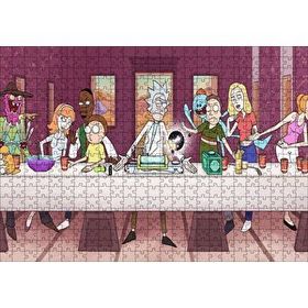 Cakapuzzle Son Akşam Rick Ve Morty Görseli 120 Parça Ahşap Puzzle