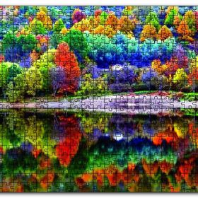 Cakapuzzle Sonbahar Doğa Renkleri Mdf 120 Parça Puzzle
