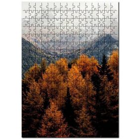 Cakapuzzle Sonbahar Rengi Ağaçlar ve Karlı Zirveler Mdf 500 Parça Puzzle