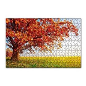 Cakapuzzle Sonbahar Renklerinde İhtiyar Ağaç 120 Parça Ahşap Puzzle