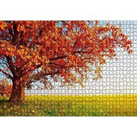 Cakapuzzle Sonbahar Renklerinde İhtiyar Ağaç 120 Parça Ahşap Puzzle