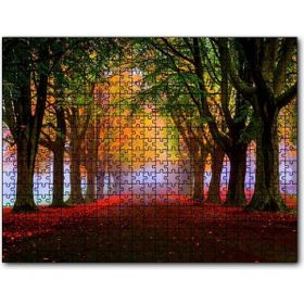 Cakapuzzle Sonbahar Sisler Ormanı ve Yapraklar 255 Parça Puzzle