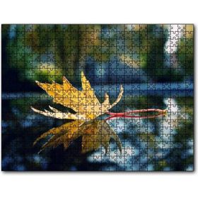 Cakapuzzle Sonbahar Yaprağı Yakın Çekim Görseli Mdf 1000 Parça Puzzle