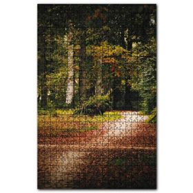 Cakapuzzle Sonbahar Yaprakları Patika ve Sık Orman Ahşap 255 Parça Puzzle
