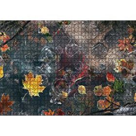 Cakapuzzle Sonbahar Yaprakları ve Yağmur Damlaları 120 Parça Ahşap Puzzle