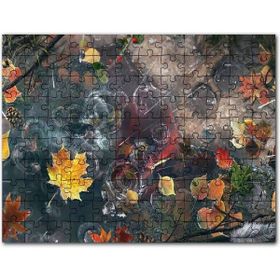 Cakapuzzle Sonbahar Yaprakları ve Yağmur Damlaları Mdf 255 Parça Puzzle