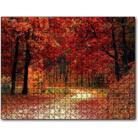 Cakapuzzle Sonbaharda Orman Görseli 1000 Parça Puzzle