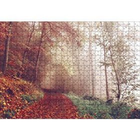 Cakapuzzle Sonbaharda Orman Patikası 120 Parça Ahşap Puzzle