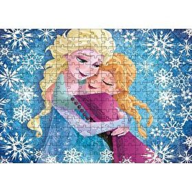 Cakapuzzle Sonsuza Kadar Elsa Ve Anna Kız Kardeşler Görseli 120 Parça Ahşap Puzzle