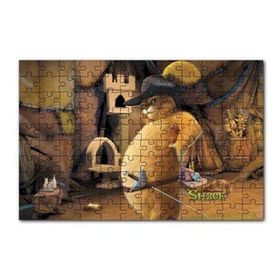Cakapuzzle Sonsuza Kadar Shrek Kedi Görseli 120 Parça Ahşap Puzzle