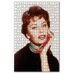 Cakapuzzle Sophia Loren Rengli Görsel Ahşap 255 Parça Puzzle