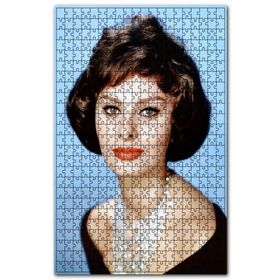 Cakapuzzle Sophia Loren Yakın Çekim Ahşap 255 Parça Puzzle
