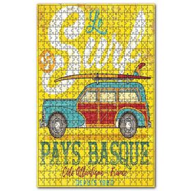 Cakapuzzle Sörf Hazırlığı Afişi Şekilli Görsel Ahşap 255 Parça Puzzle