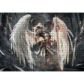 Cakapuzzle Şövalye Melek Kanatları ve Kılıçlar 120 Parça Ahşap Puzzle