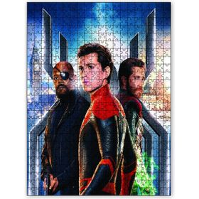 Cakapuzzle Spider Man Evden Uzakta Samuel L. Jackson Tom Holland 120 Parça Puzzle