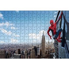 Cakapuzzle Spider Man Gökdelen Sörfü 120 Parça Ahşap Puzzle
