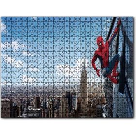 Cakapuzzle Spider Man Gökdelen Sörfü 255 Parça Ahşap Puzzle