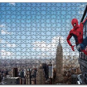 Cakapuzzle Spider man Gökdelen Sörfü Mdf 120 Parça Puzzle