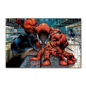 Cakapuzzle Spider Man Gökdelen Tırmanışı 120 Parça Ahşap Puzzle