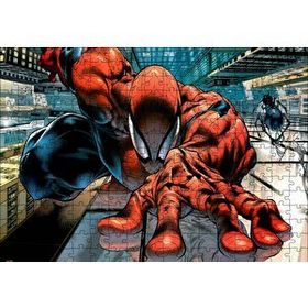 Cakapuzzle Spider Man Gökdelen Tırmanışı 120 Parça Ahşap Puzzle