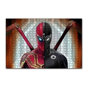 Cakapuzzle Spider Man İki Kostüm Birarada 120 Parça Ahşap Puzzle
