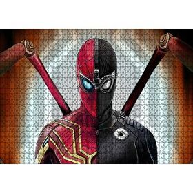 Cakapuzzle Spider Man İki Kostüm Birarada 120 Parça Ahşap Puzzle