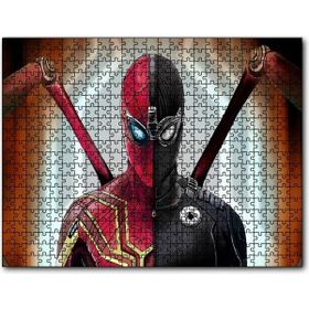 Cakapuzzle Spider Man İki Kostüm Birarada Mdf 500 Parça Puzzle