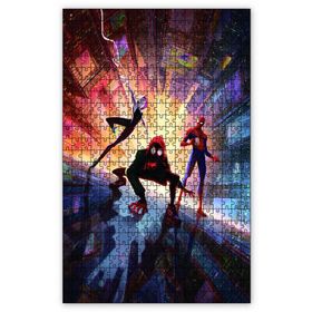 Cakapuzzle Spider Man Into the Spider Verse Artwork Ahşap 255 Parça Puzzle