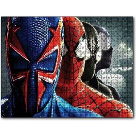 Cakapuzzle Spider Man Tüm Kostümleri 255 Parça Ahşap Puzzle