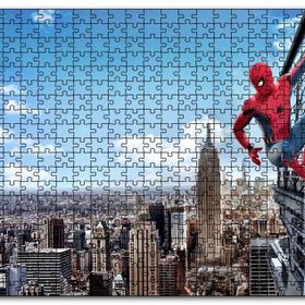 Cakapuzzle Spiderman Eve Dönüş Binaya Asılı Ahşap 500 Parça Puzzle