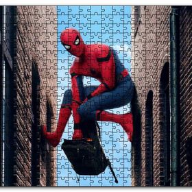 Cakapuzzle Spiderman Eve Dönüş Havada Asılı Mdf 120 Parça Puzzle