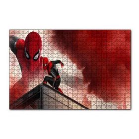 Cakapuzzle Spiderman Kızıl Bulutlar Görseli 120 Parça Ahşap Puzzle