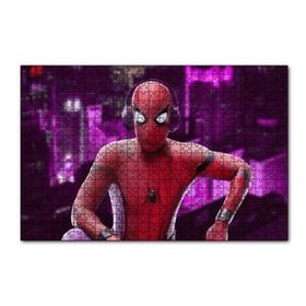 Cakapuzzle Spiderman Kulaklıkllı Görseli 120 Parça Ahşap Puzzle